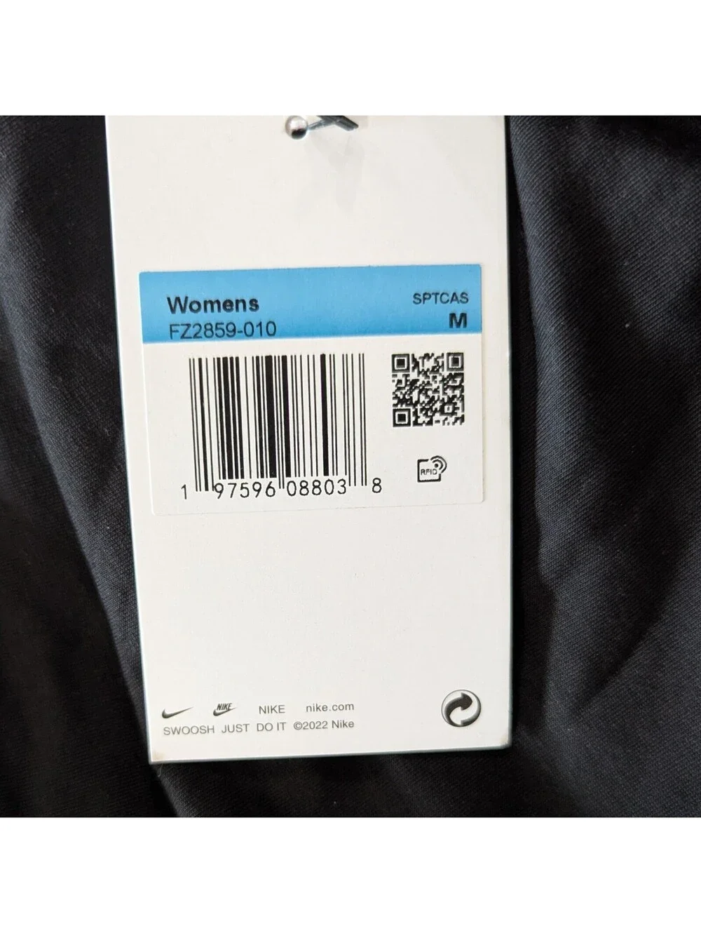Nike Sportswear Chill Knit Women's Crop Long Sleeve Tee Black M NWT FZ2859-010